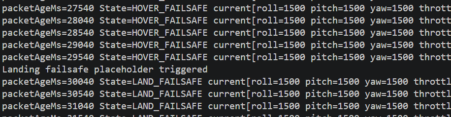 Failsafe telemetry trace